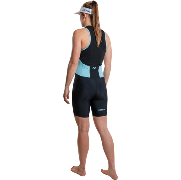 2026 ZONE3 Womens Activate Trisuit TS23WACT107 - Black / Turquoise